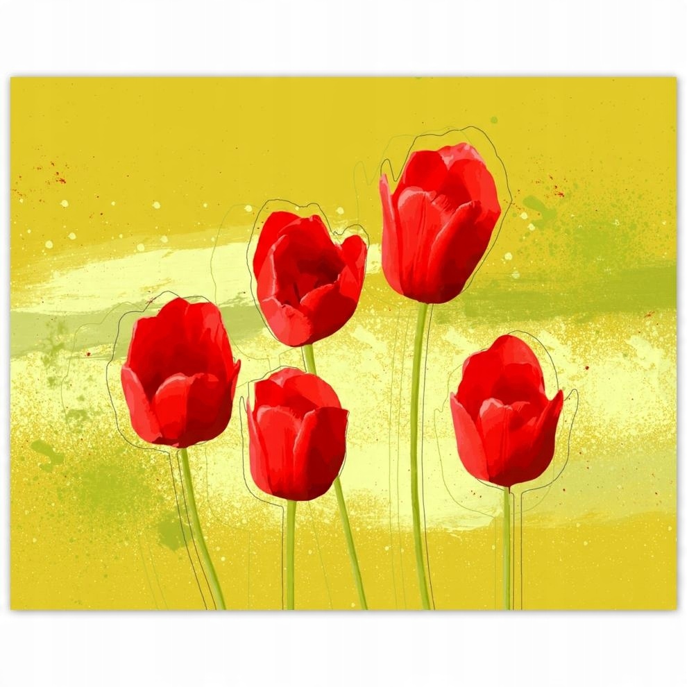 

Plakat 50x40 Maki na miodowym tle
