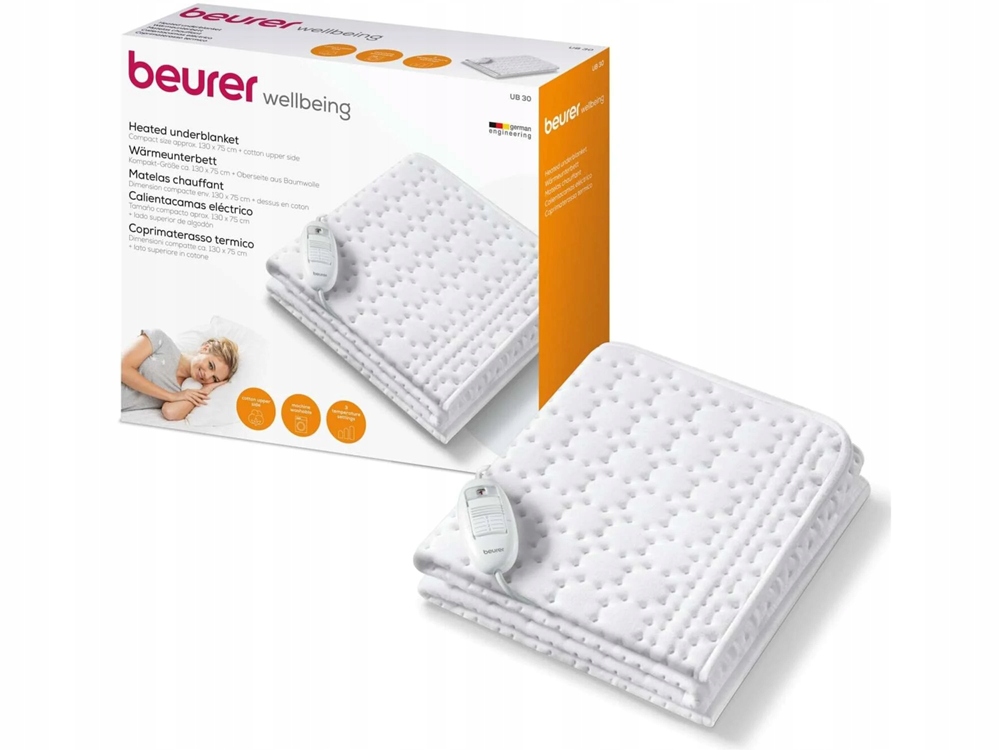 Koc elektryczny beurer Ub 30 Kompakt biały 50 W