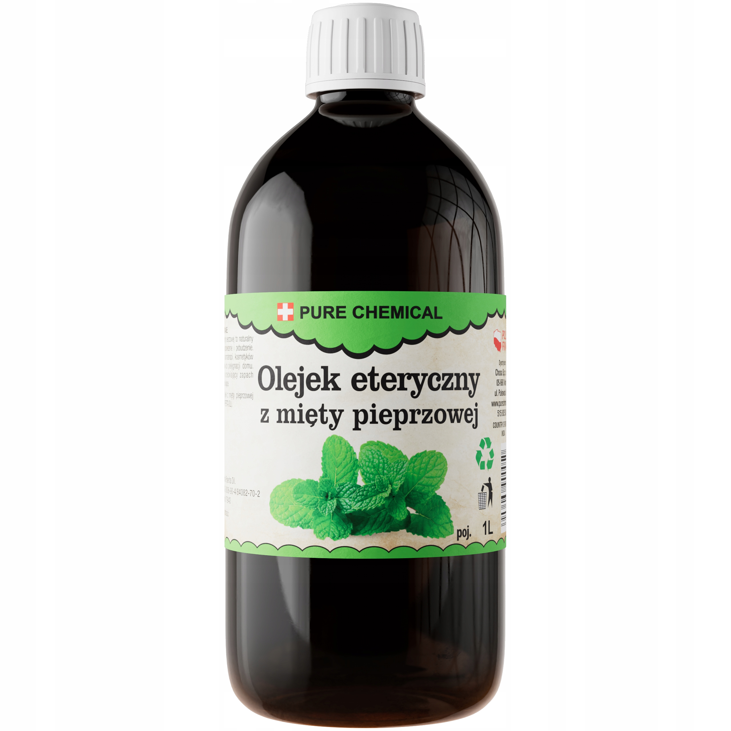 Olejek Miętowy Naturalny Olejek Eteryczny Z Mięty Pieprzowej 1000ml 1L