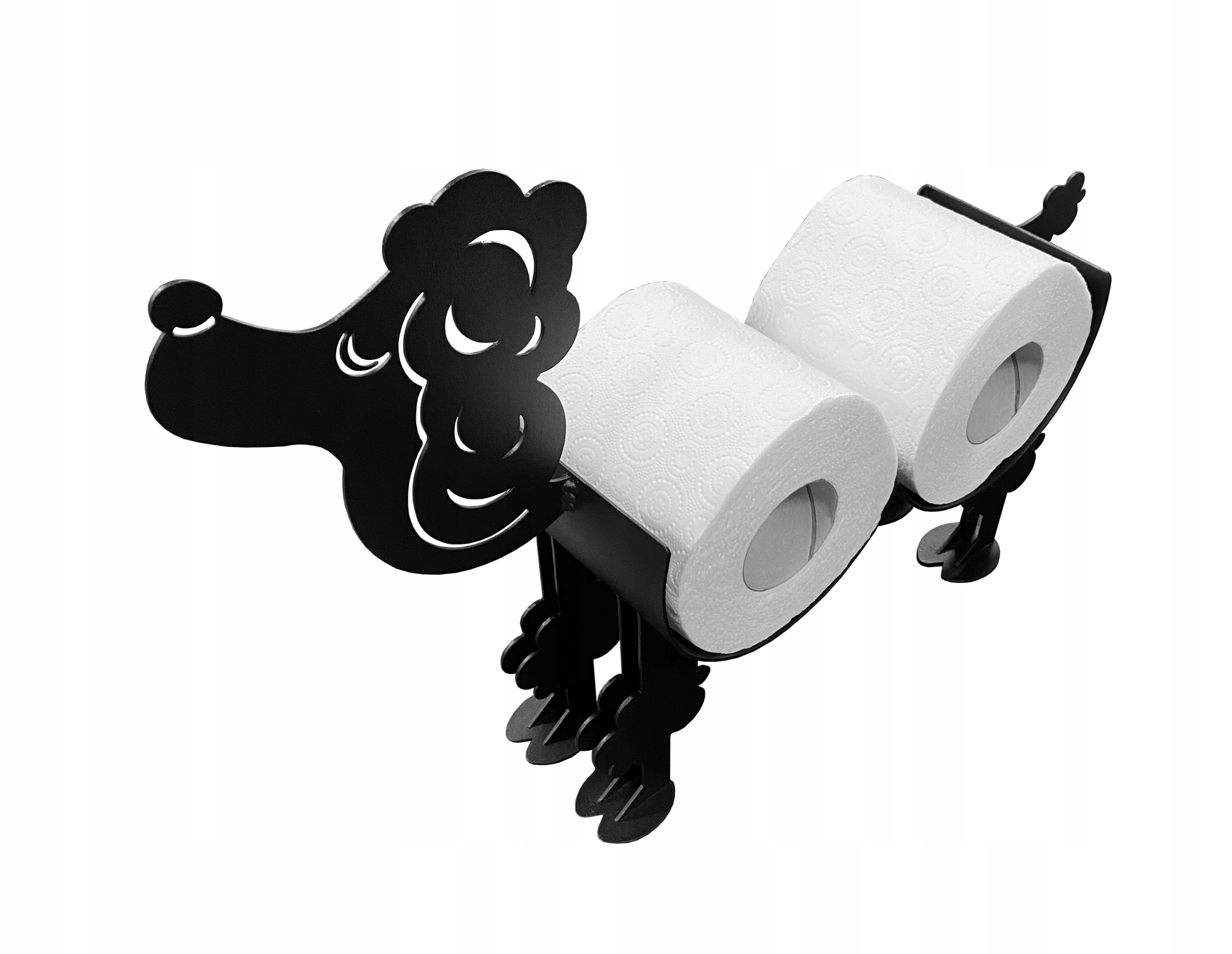 Stojak na papier toaletowy Pies /Pudel 3 rolki Kod producenta DP