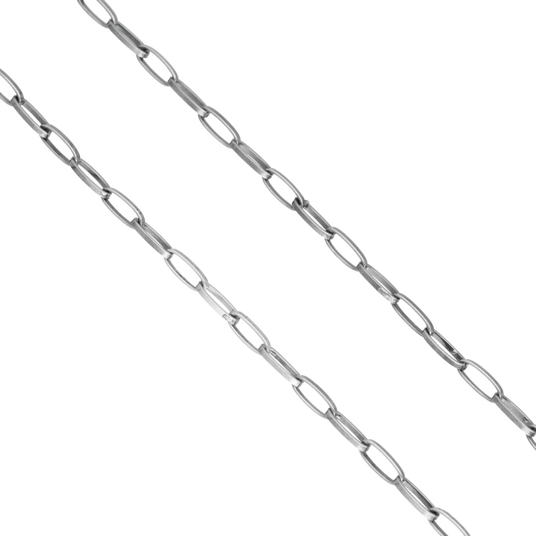 Stříbrný řetěz oxidovaný ankr 3 mm 60 cm