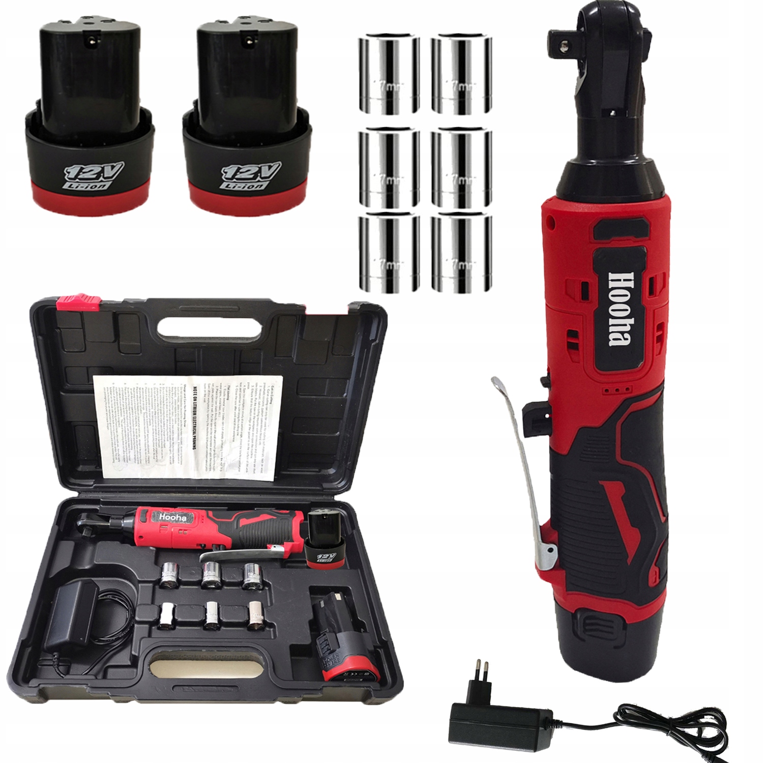 KLUCZ ZAKRETARKA UDAROWA AKUMULATOROWA GRZECHOTKA DO KOL 65NM 3/8" NASADKI