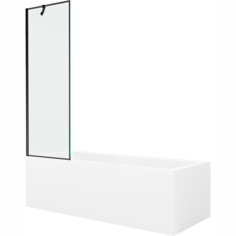 Mexen Cubik obdélníková vana 160 x 70 cm s zástěna