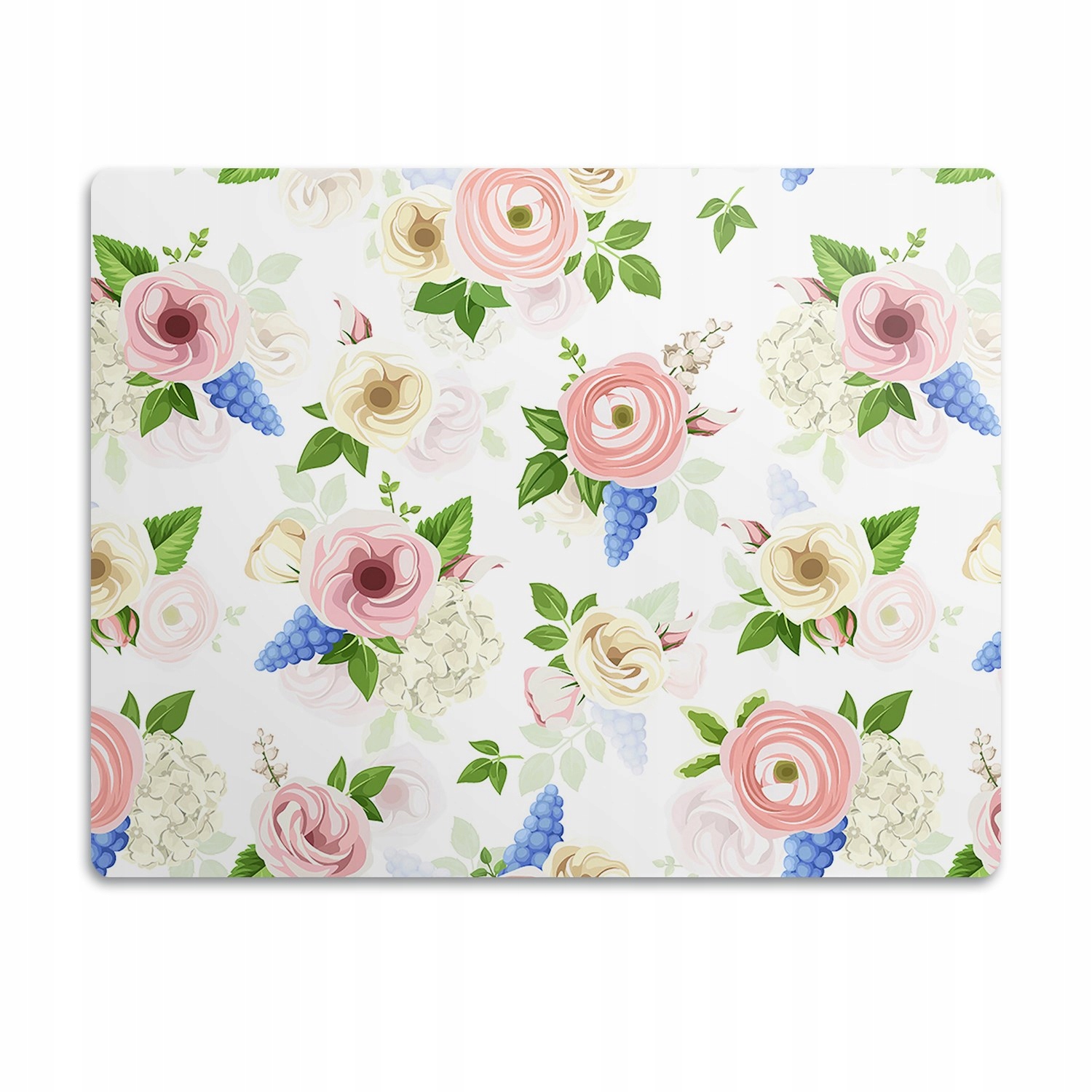 Levně Ochranná podložka pod misky Jarní květiny 90x60 cm