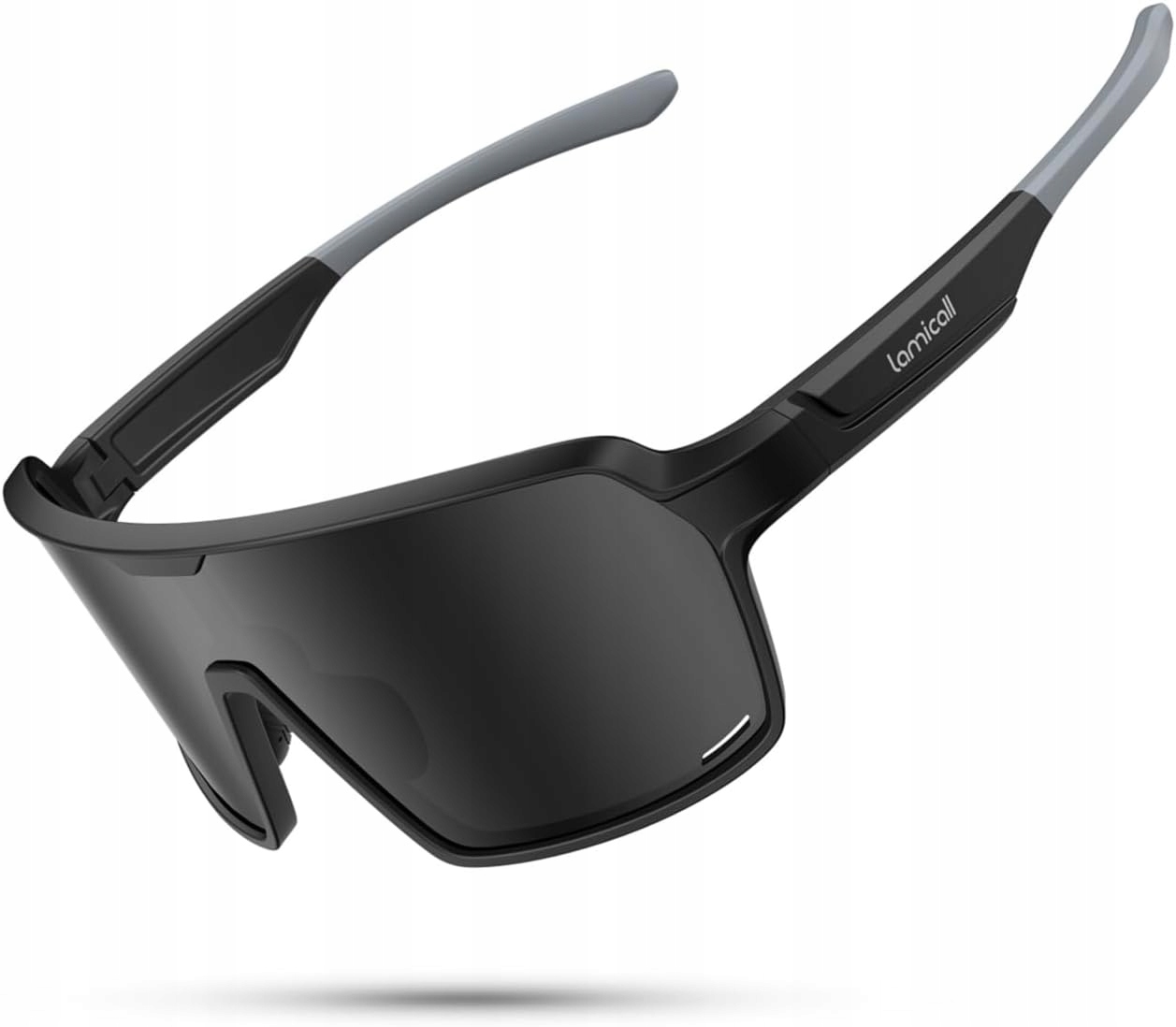 Okulary Sportowe Rowerowe Gogle TR90 UV400 Czarne Polaryzacyjne