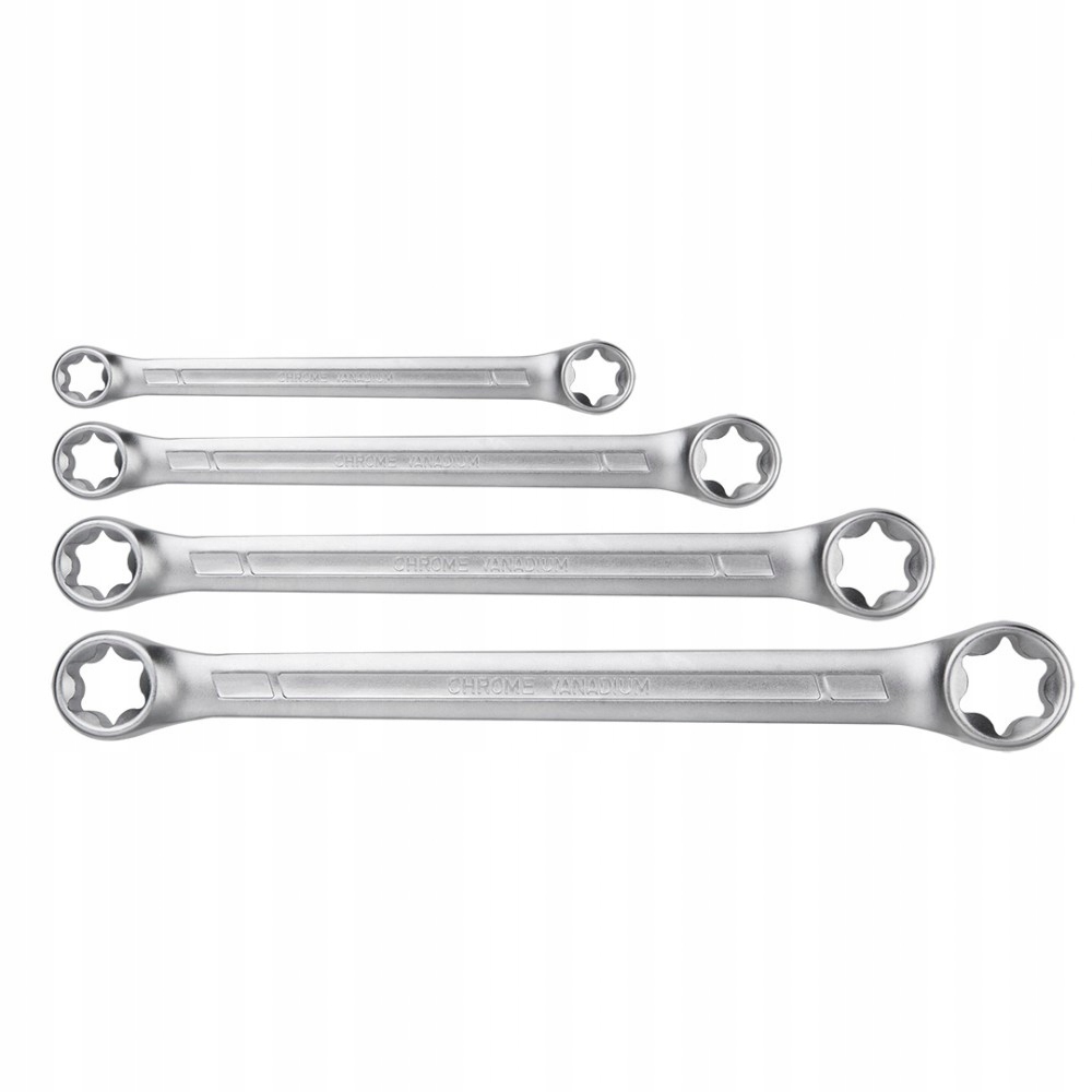 Torx očkoploché klíče T6-T24, sada 4 ks