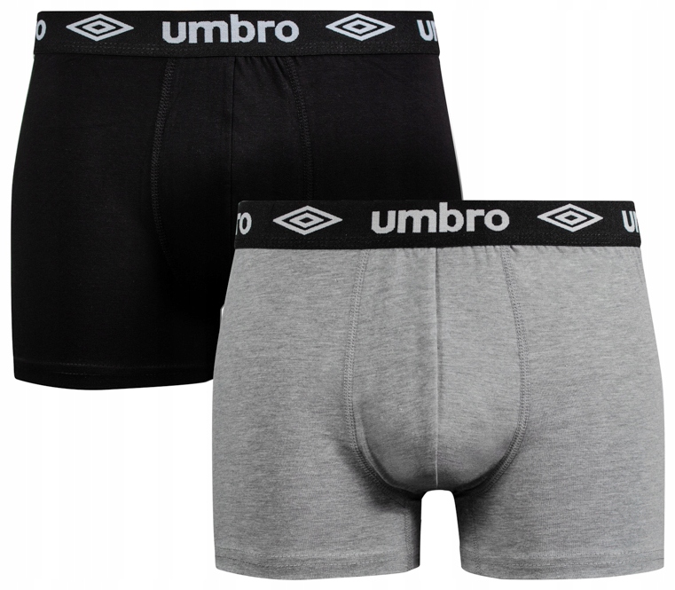 

Umbro Bokserki Męskie Szare/czarne 2 Pak XL