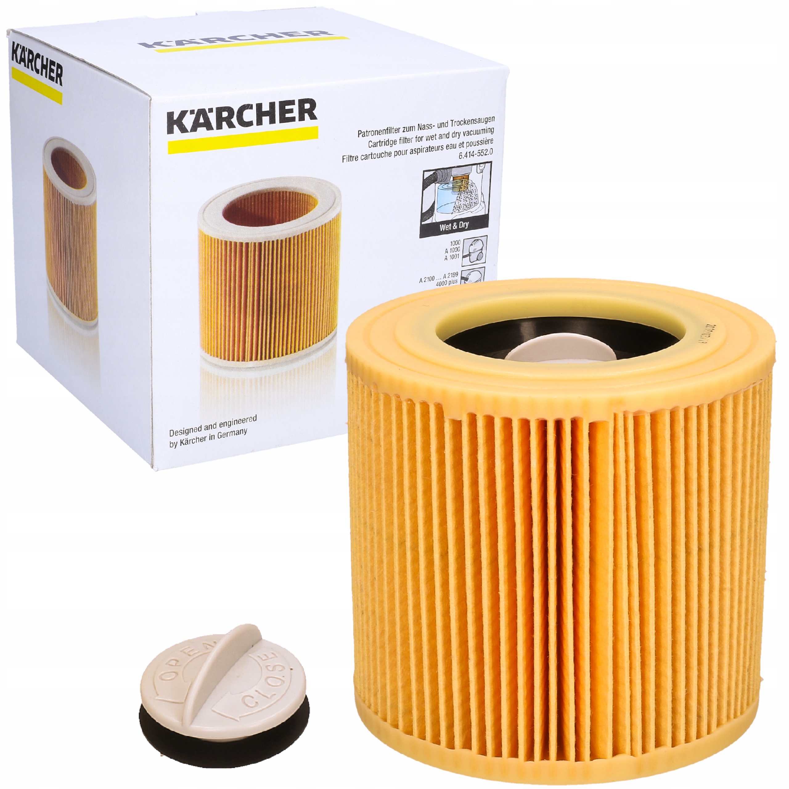 KARCHER ORYGINALNY FILTR DO ODKURZACZA WD2 WD3 MV2