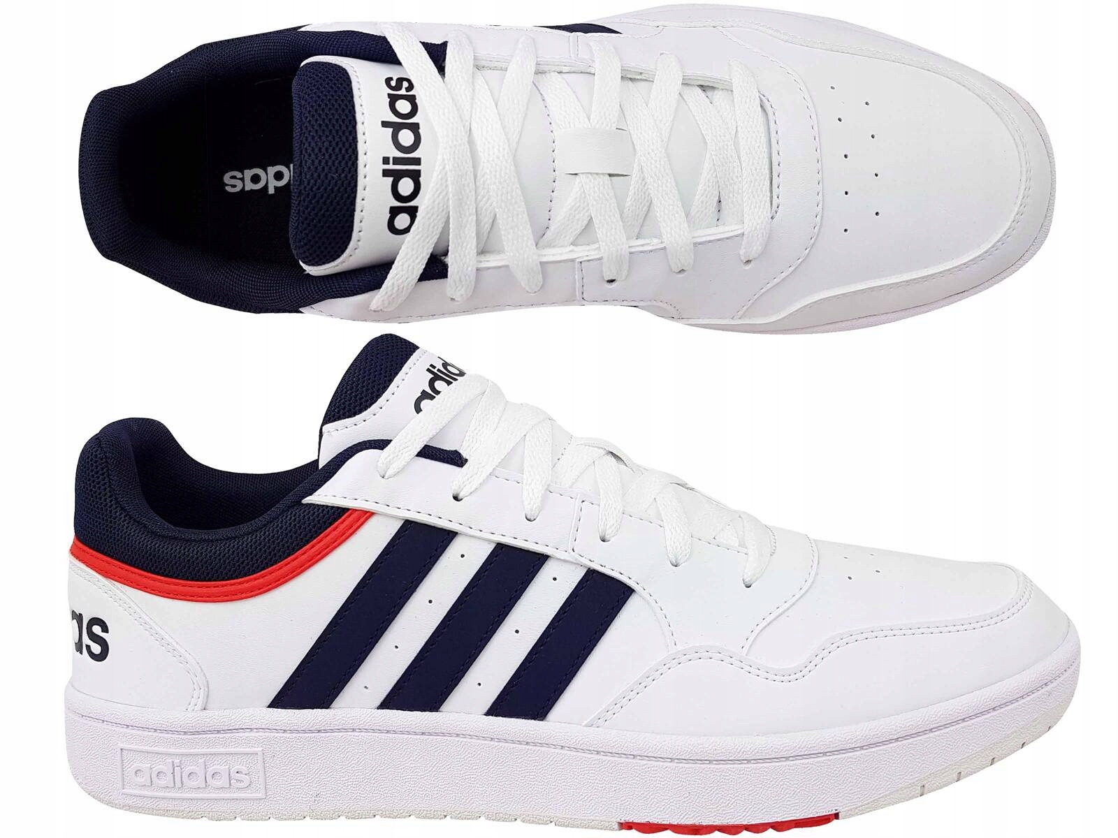 Adidas Hoops 3.0 GY5427 Skate Buty Męskie Trampki Białe