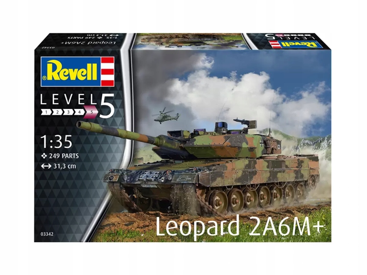 Revell 03342 Model ke slepení Tank Leopard 2 A6M+