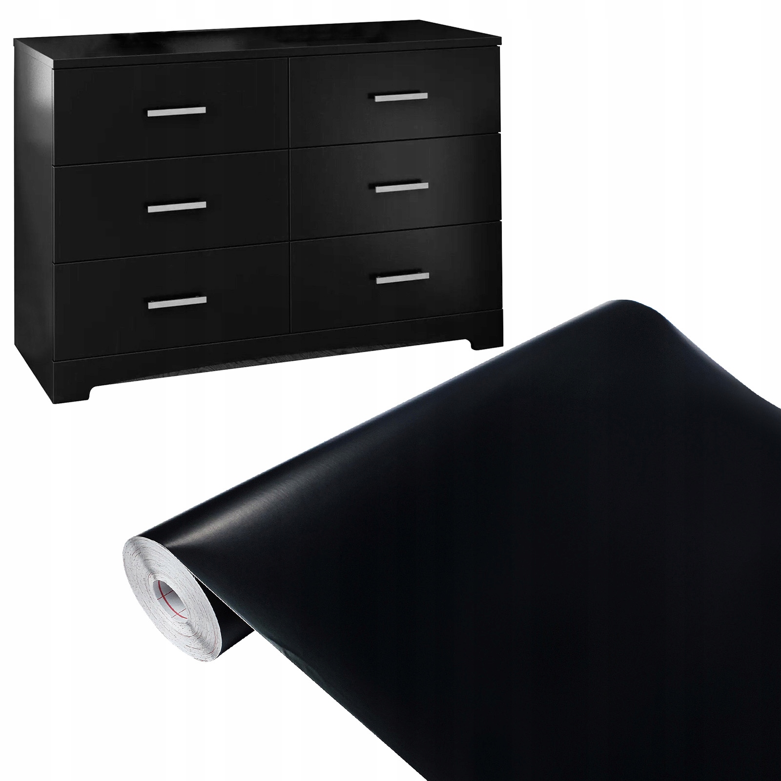 

Folia Okleina Meblowa Czarna Mat 45x50 F51