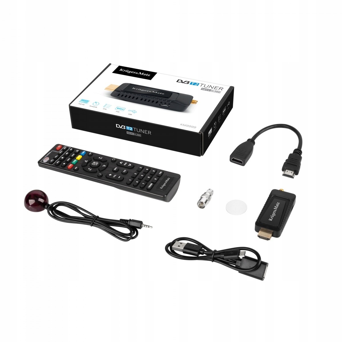 Mini dekoder telewizji naziemnej DVB-T2 HEVC H.265