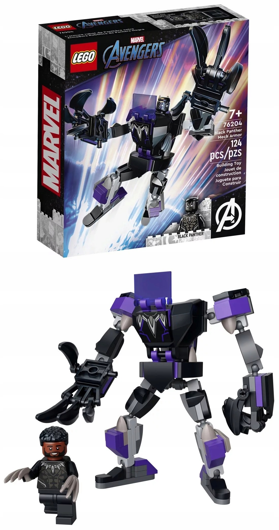 

Lego Marvel Mechanicz zbroja Czarnej Pantery 76204