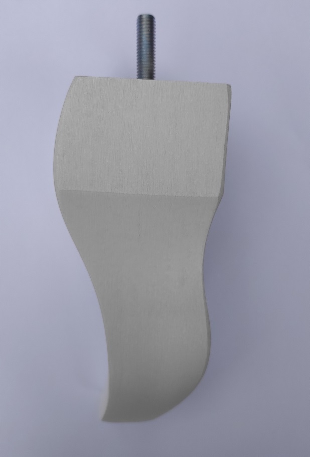 

noga drewniana, nożki 15 cm biała,meble