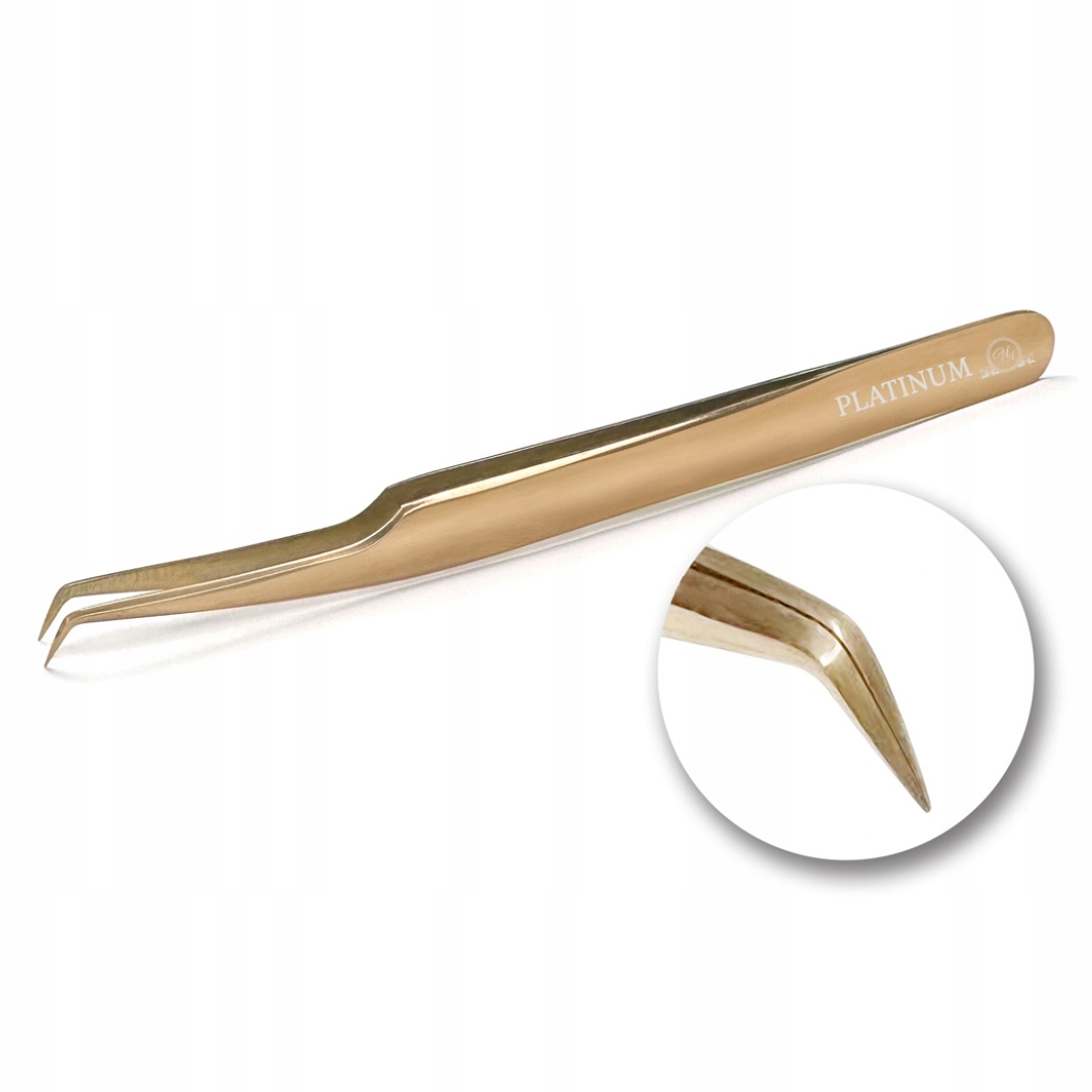 Pinzeta pro prodloužení řas ET45 Mini Rose Gold Platinum