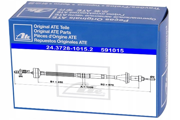 24.3728-1015.2 - Кабель сцепления для RENAULT ESPACE II 2.0 2.1 TD 2.2