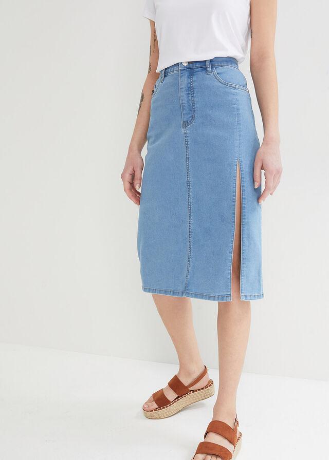 42 SPÓDNICA JEANSOWE ROZCIĘCIE Bonprix Płeć kobieta