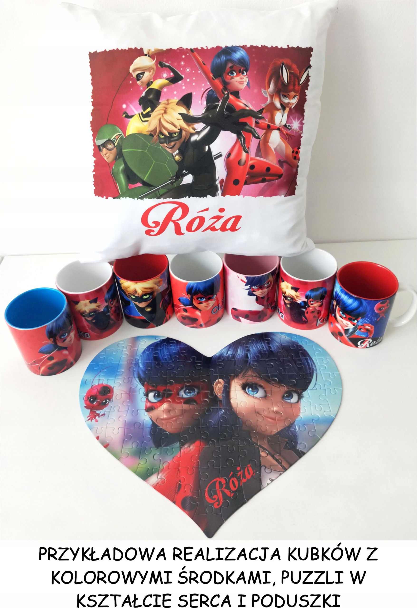 FOTO puzzle SERCE ze zdjęciem + TEKST 63 el A4 Wiek dziecka 3 lata +