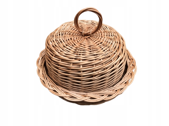 Chlebak wiklinowy pojemnik na chleb okrągły