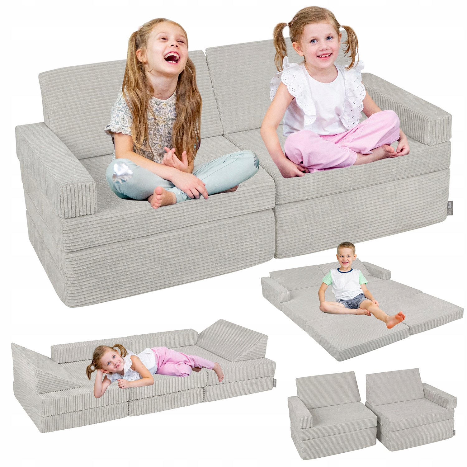 Kanapa Sofa rozkładana piankowa materac turystyczny Dla Dzieci 140x55x30