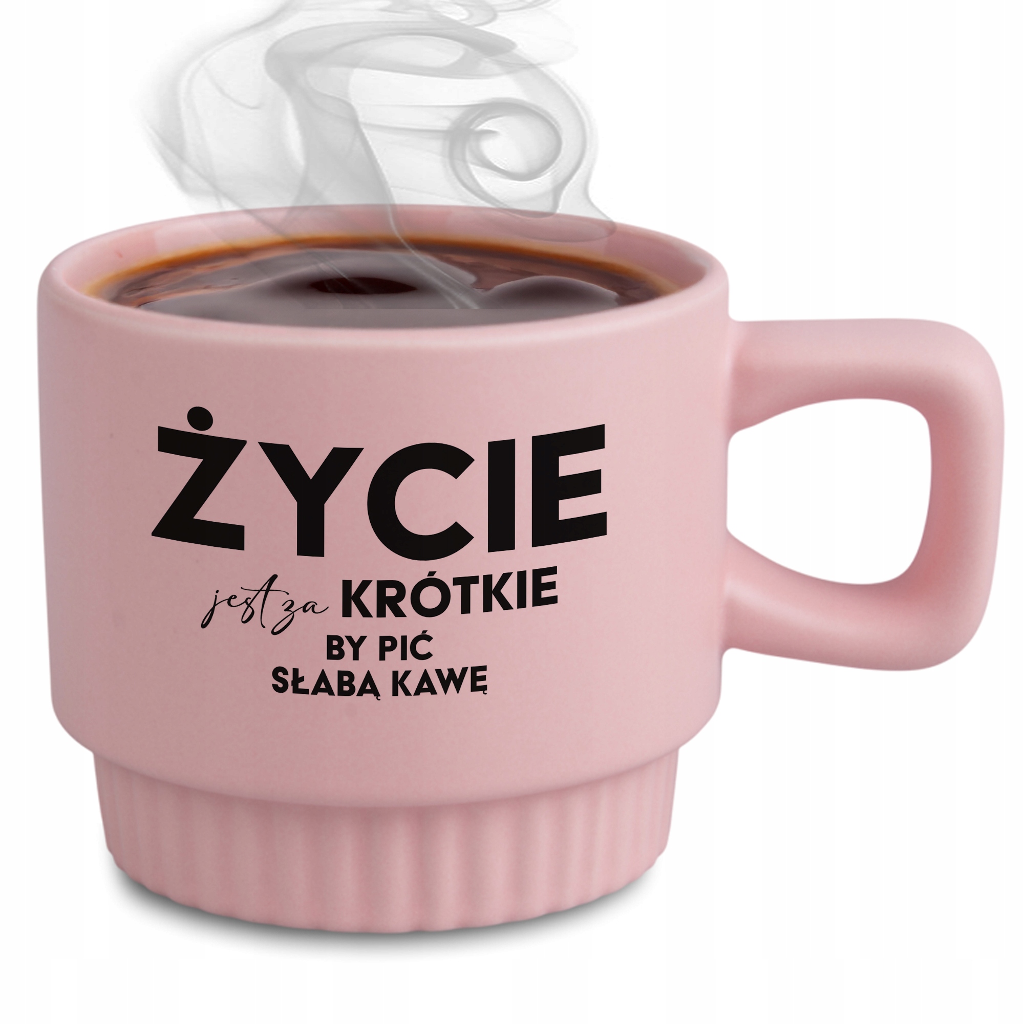 Ryhovaný Hrnček, Elegantný Darček Do Kancelárie Korpo, Ružový Slabá Káva
