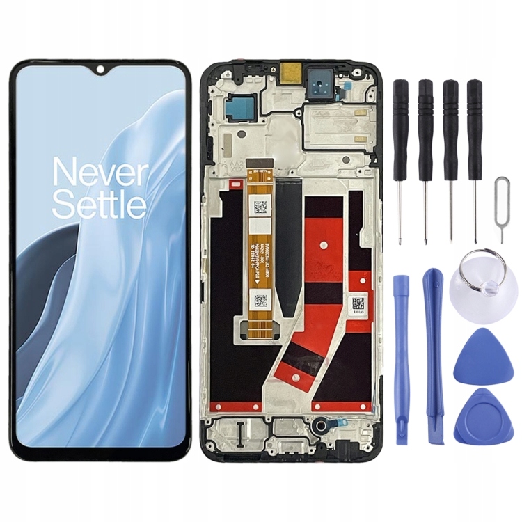 IPS LCD Screen With Frame for OnePlus Nord N300 Black
