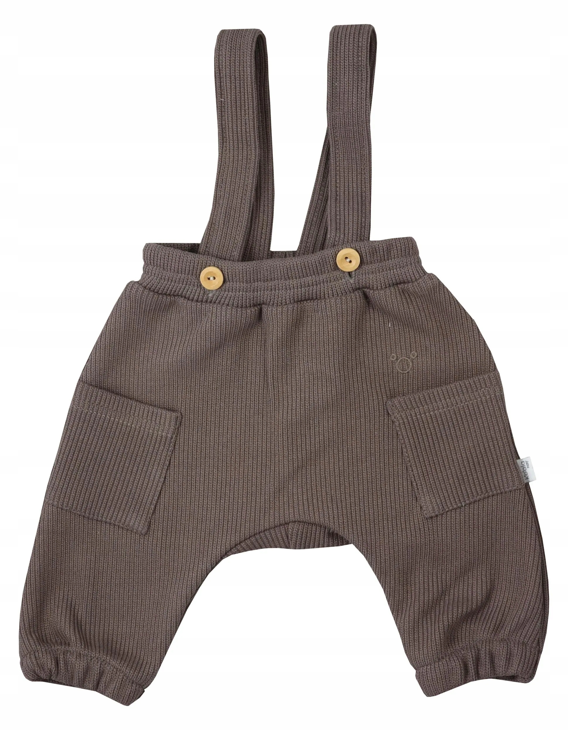 Ogrodniczki sweterkowe Pure brązowe 68