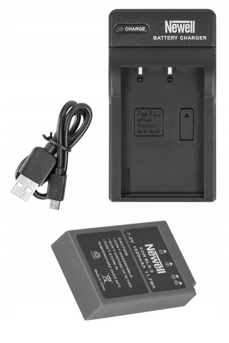 ŁADOWARKA USB + BATERIA AKUMULATOR do OLYMPUS BLS5 BLS-5 BLS-50