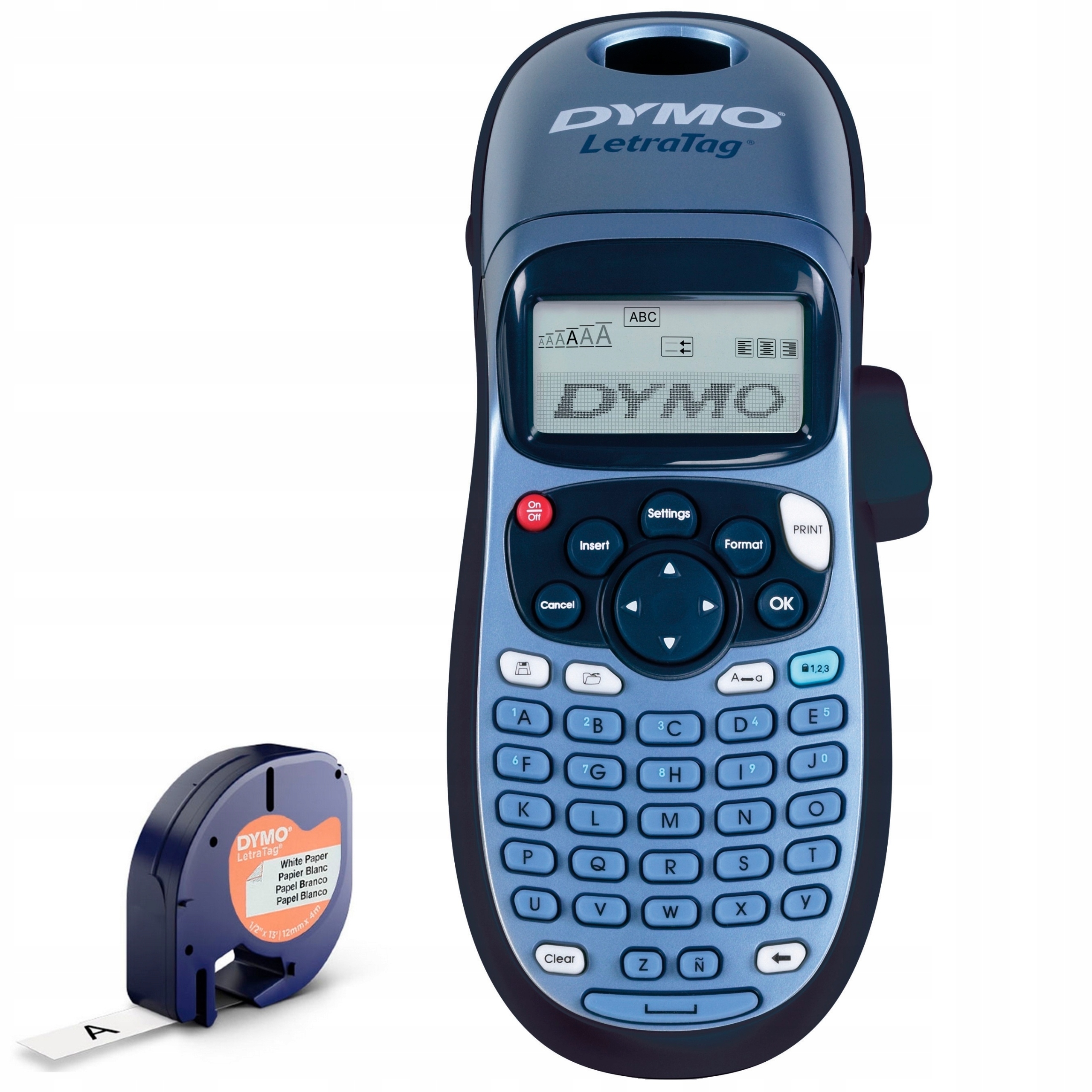 DYMO Drukarka etykiet LetraTag LT-100H + taśma