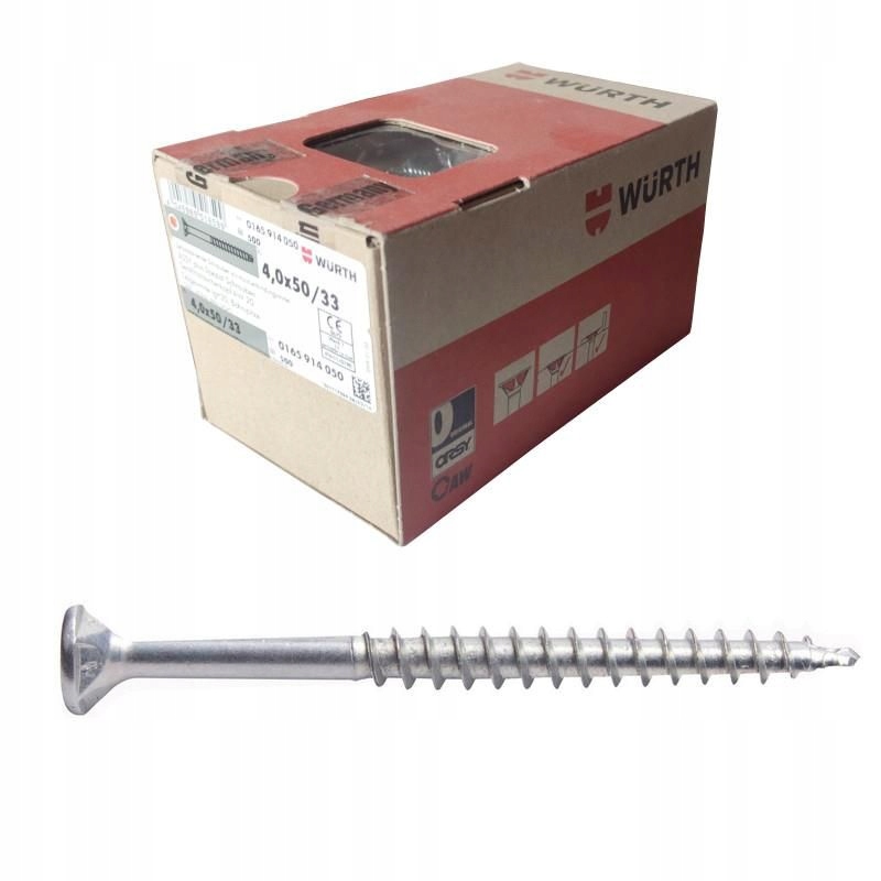 Wkręt Wurth Assy 4x50/30 Samowiercące Konfirmaty 500 Szt