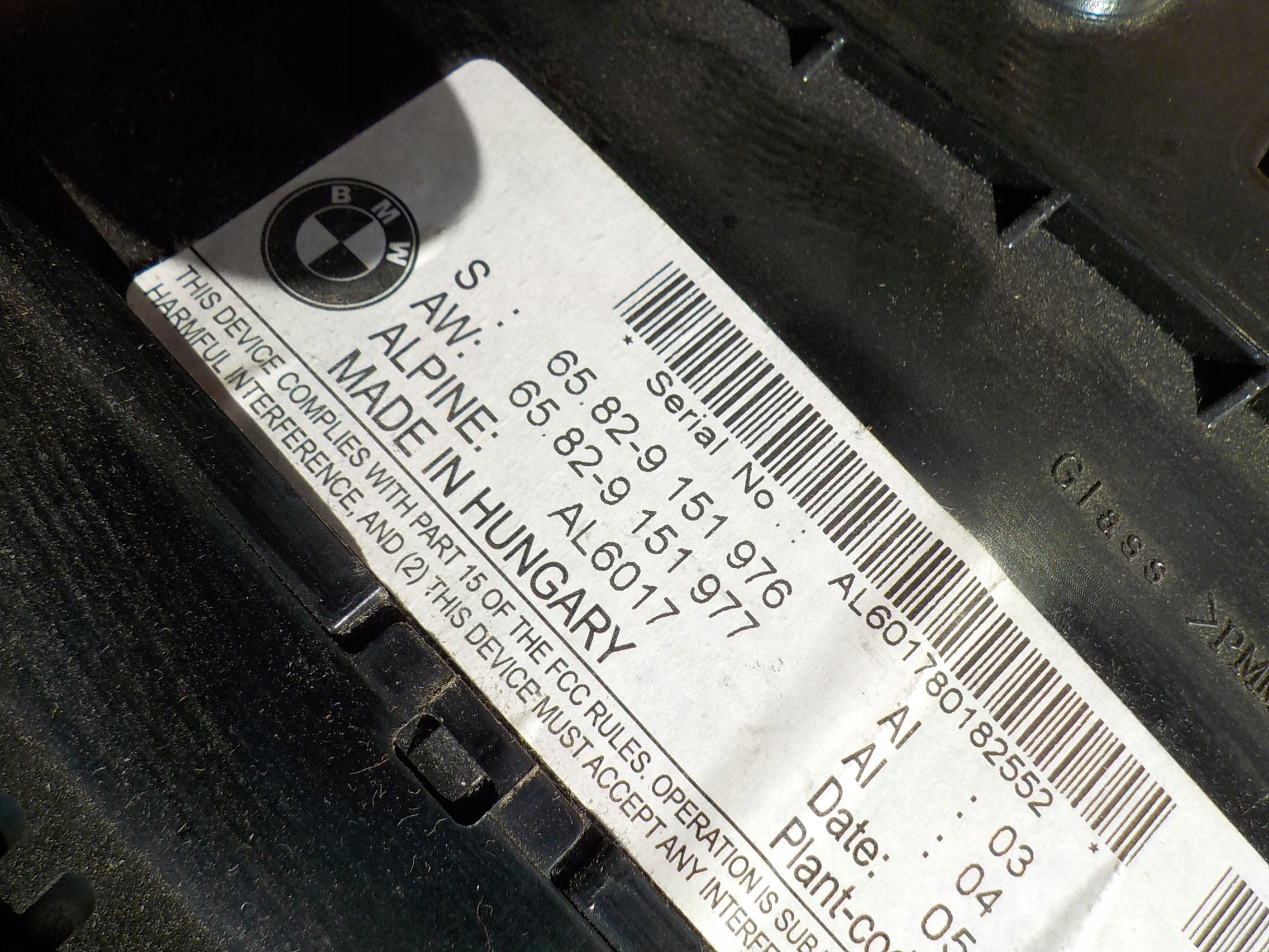 Bildschirm, bmw e60 lift 9151976