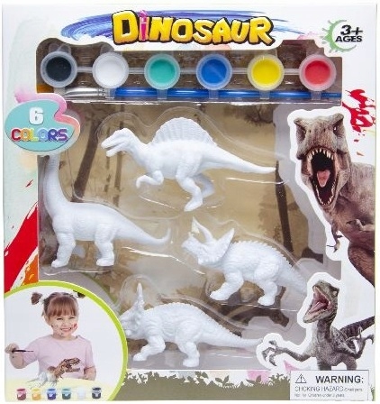 

Dinozaury Zestaw do Malowania Figurki 4szt Farby B