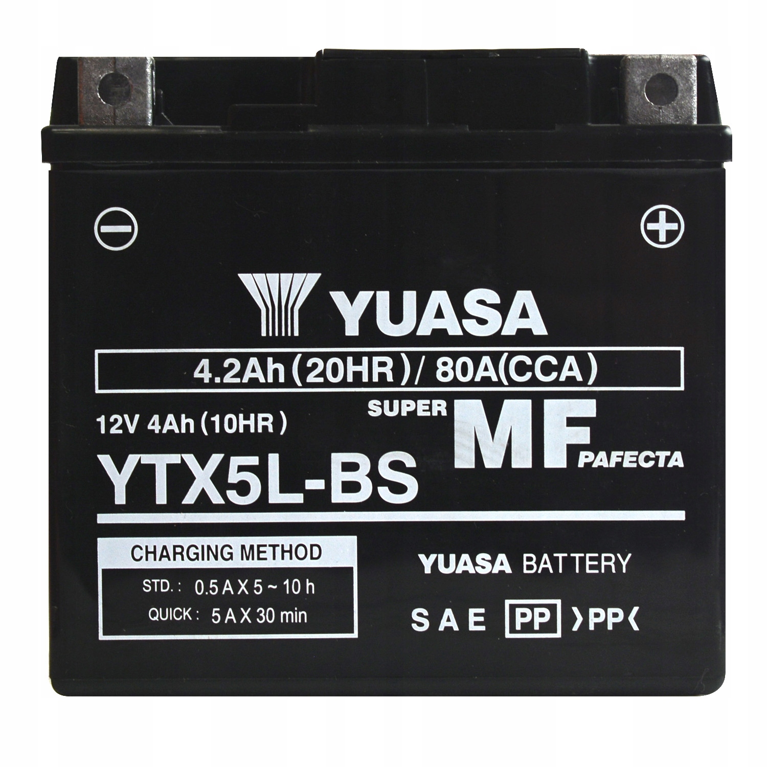 

Yuasa YTX5L-BS 4,2Ah 12V 80A 2LG