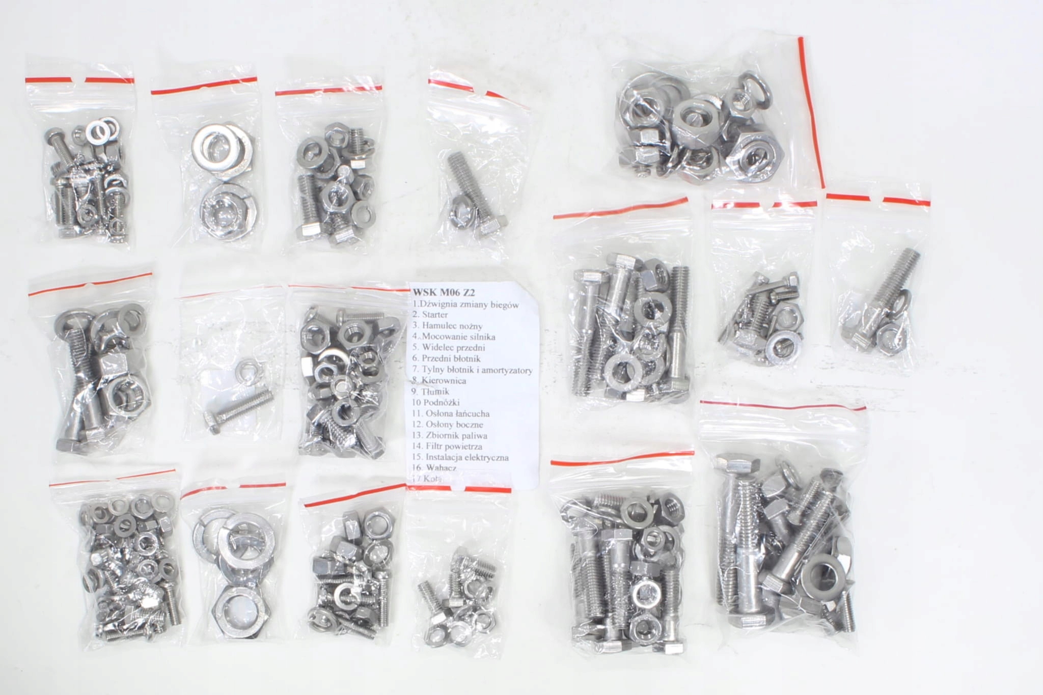 ROY14161 - Винты WSK 125 M06 Z2 для всего двигателя нержавеющая сталь TI