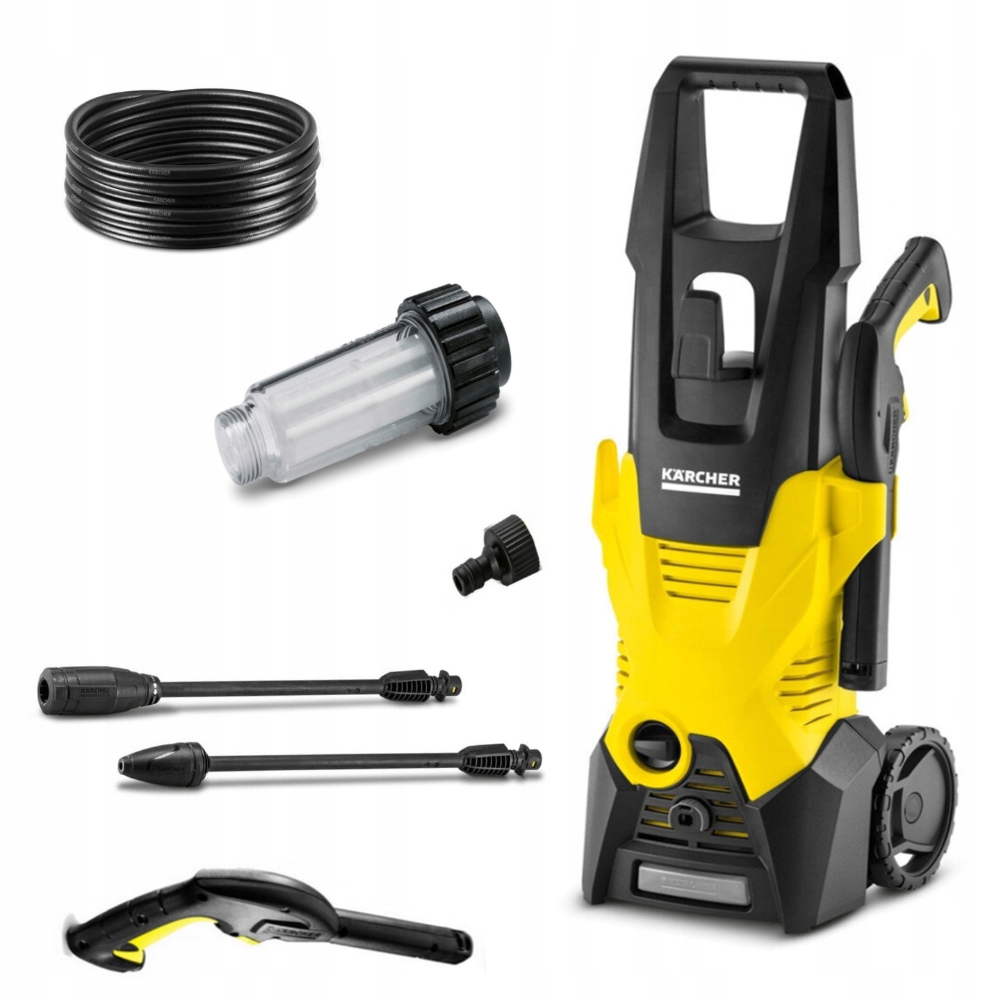 Myjka Ciśnieniowa Karcher K 3 Do Domu Samochodu Mała Lekka Mocna Zestaw
