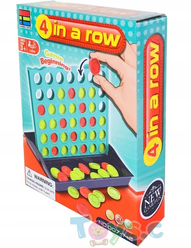 LOGICZNA GRA UKŁADANKA 4 IN A ROW ZABAWKA UMYSŁOWA