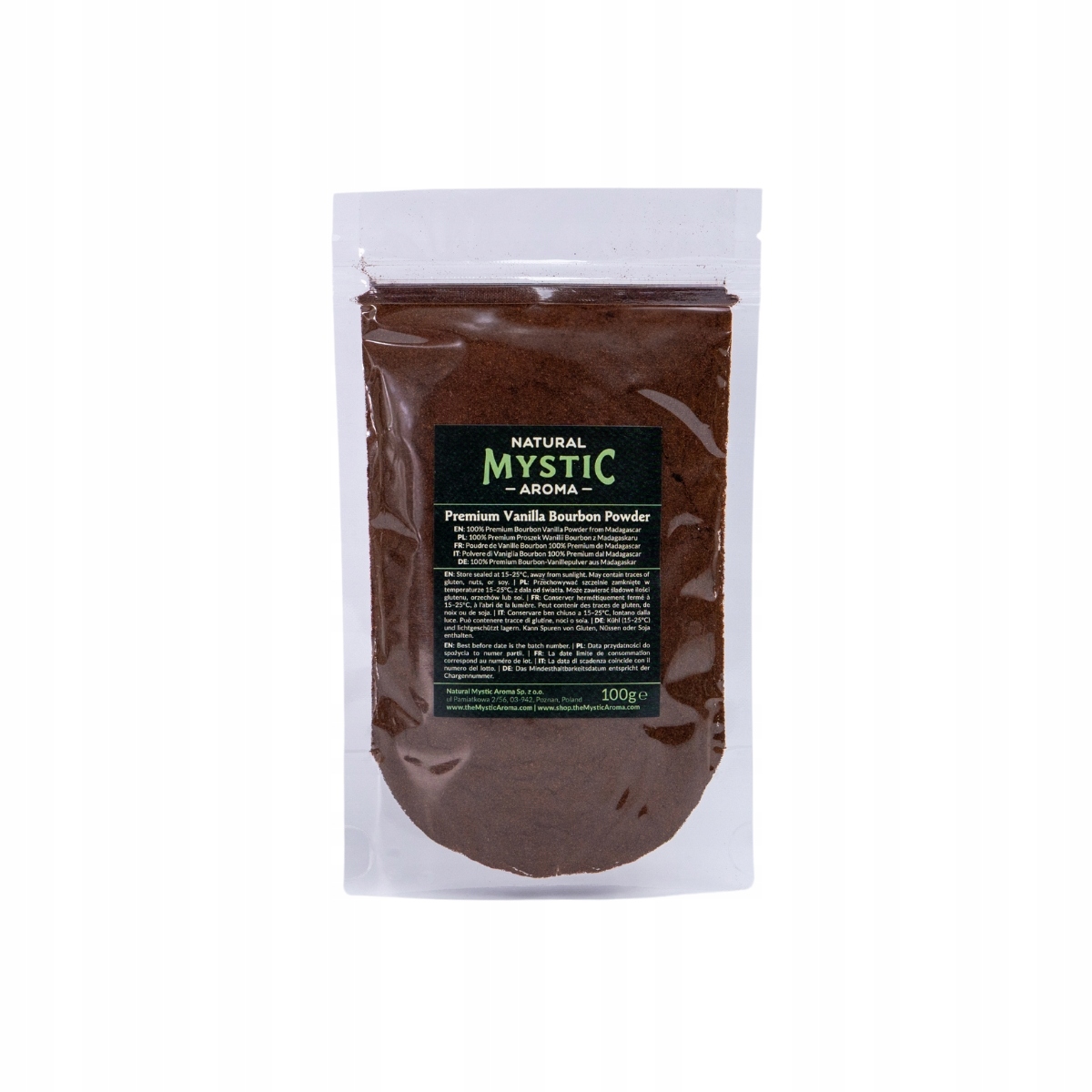Levně 100 g Premium Vanilkový prášek Bourbon – třída A Přírodní, bez přísad