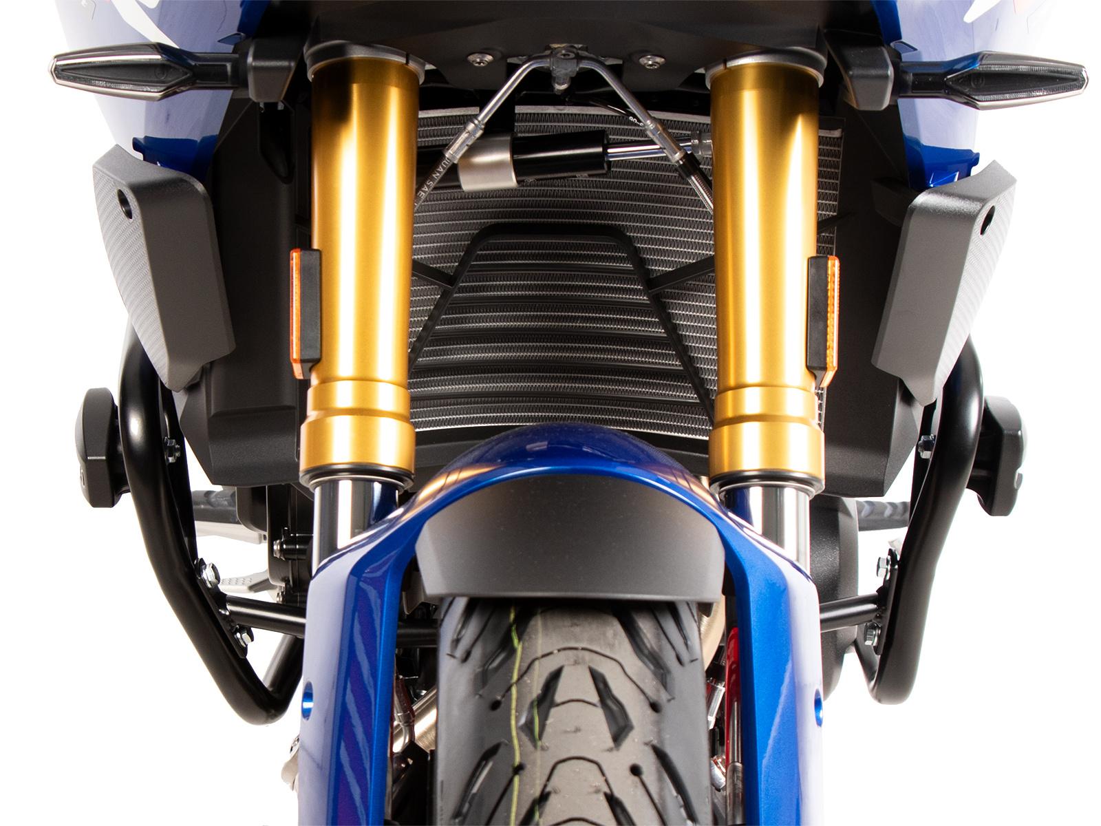 Čierna krytka motora s ochrannými krytmi pre Bmw F 900 Xr (2025-)