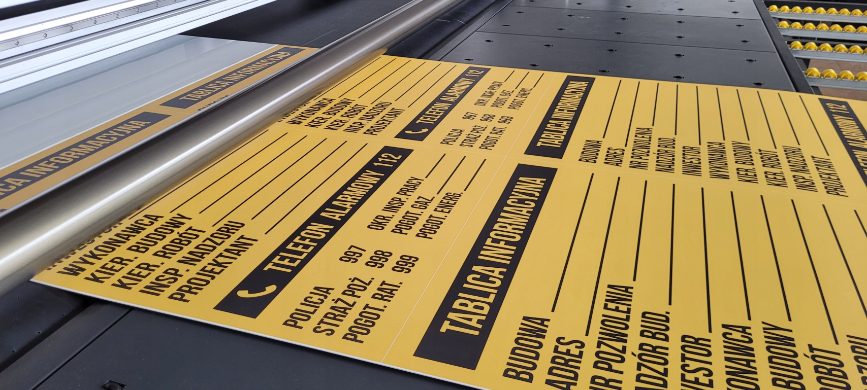 TABLICA INFORMACYJNA BUDOWLANA BIOZ BHP 50X70 PCV Marka Multeo