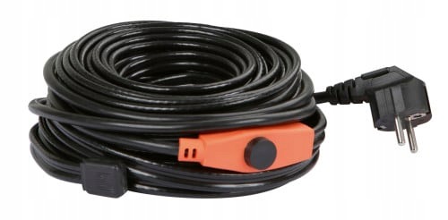 Topný kabel pro trubky s termostatem, 8 m, 128 W, Kerbl