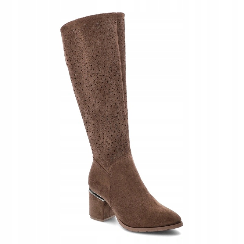 Dámské kozačky S.Barski, hnědé, HY62-8122 Brown