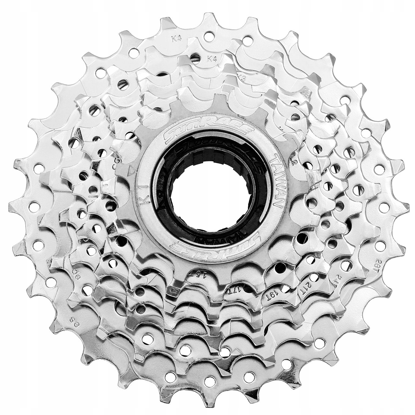 Wolnobieg 7-rzędowy do napędu rowerowego nakręcany SunRace MFM307CS 13-28T