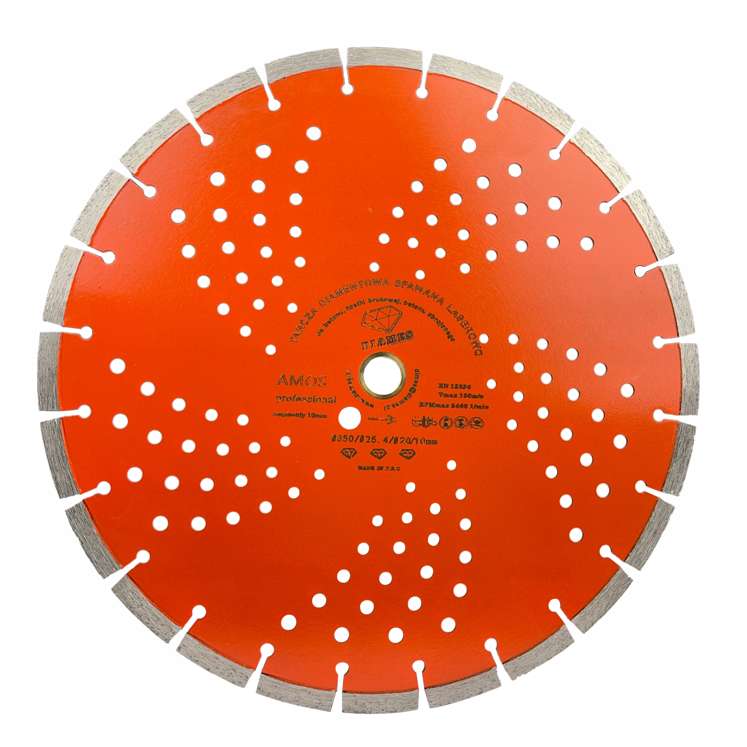 Diames Diamantový Kotouč Beton Vyztužený Dlažební Kostka 350 25,4/20 MM Profi