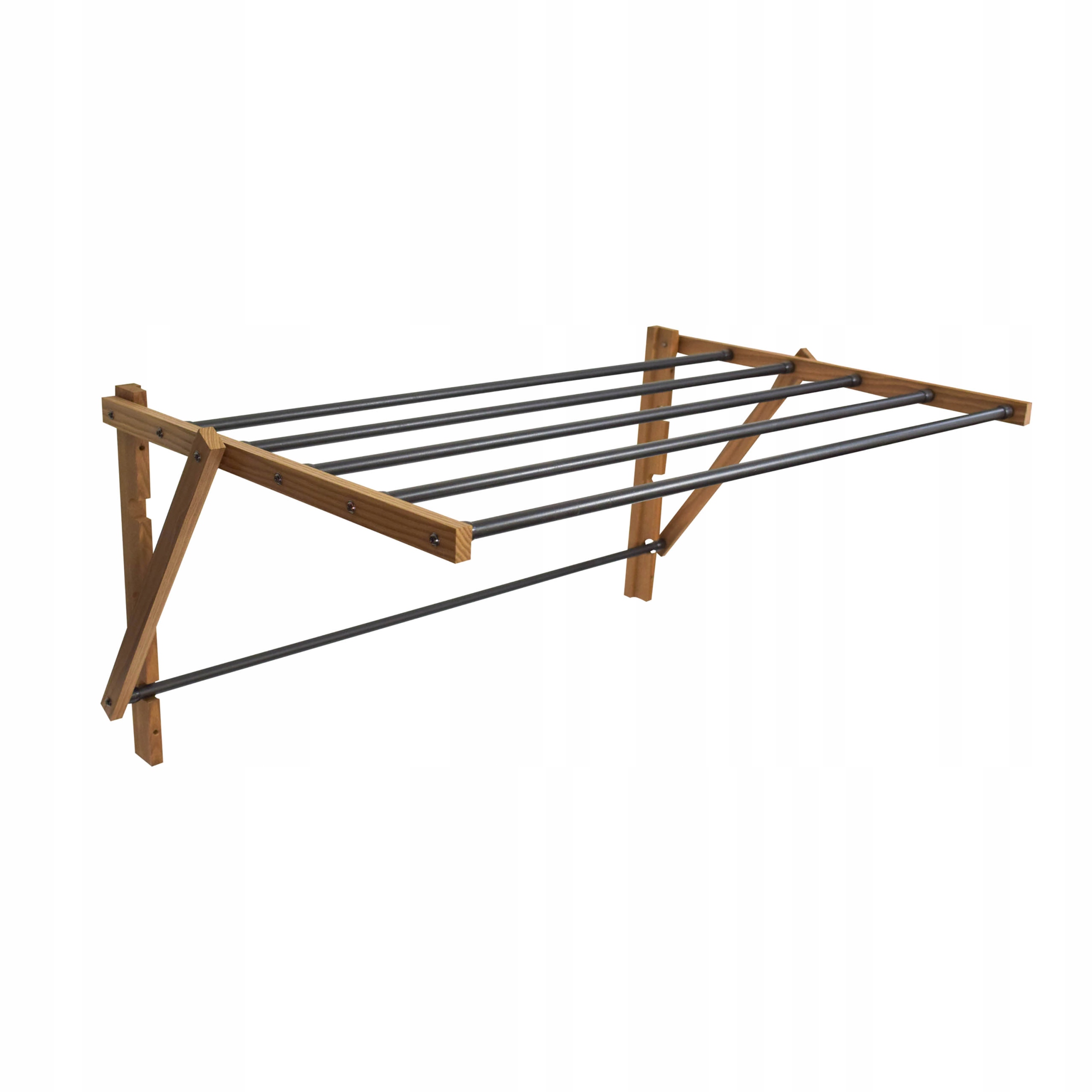 Levně Sušák Skládací Dřevěný, Odolný, Koupelnový, Stylový