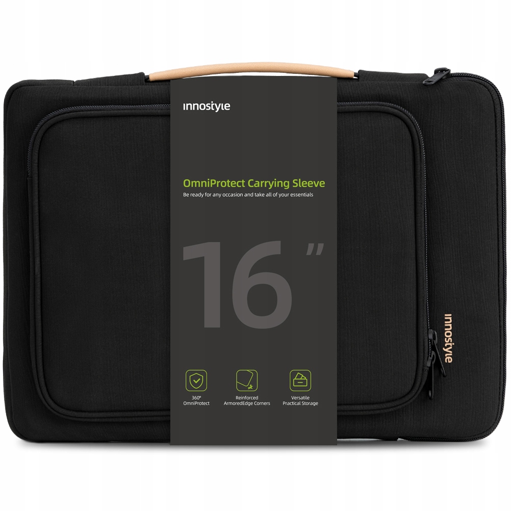 Torba Na Laptopa 15,6 16 Wodoodporna Etui Case Omniprotect Czarna Innostyle