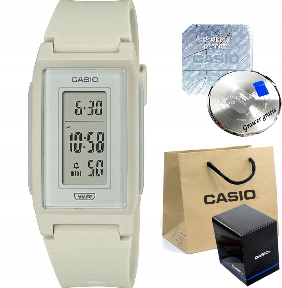 Dívčí hodinky na svaté přijímání Casio – obdélníkové – sportovní funkce