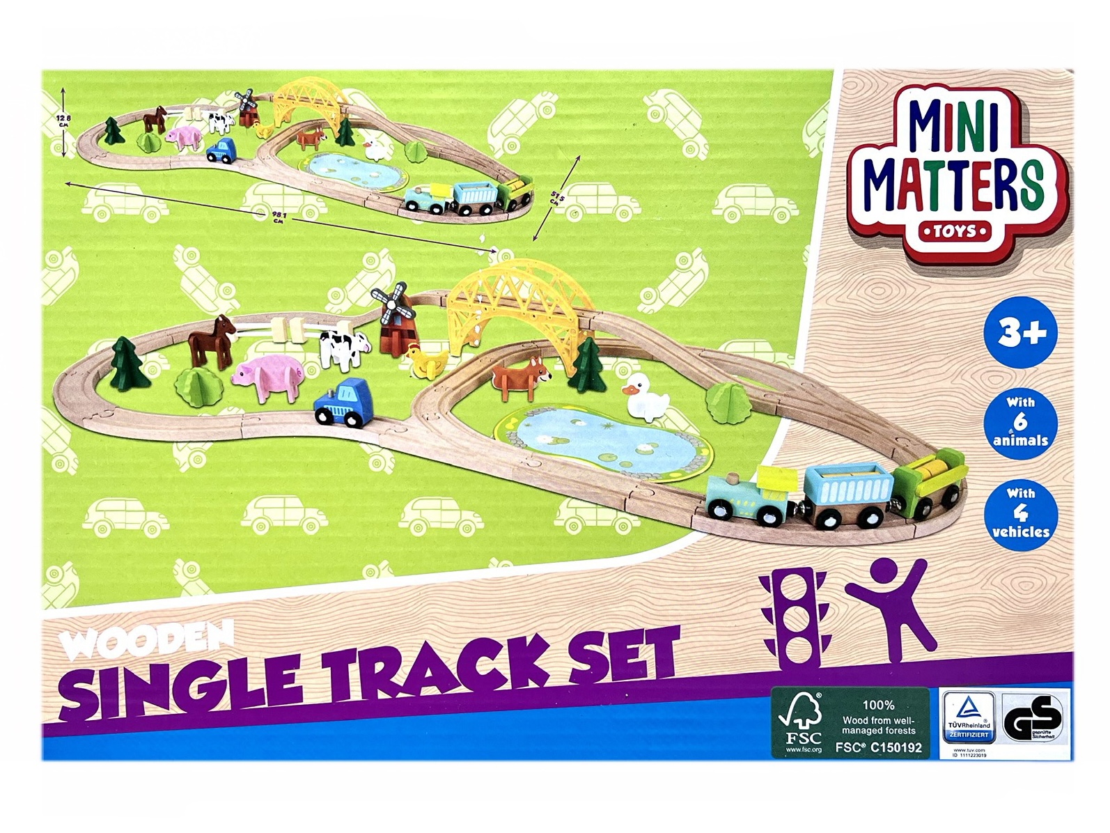 

Drewniane Tory Wooden Track Set zestaw 3+