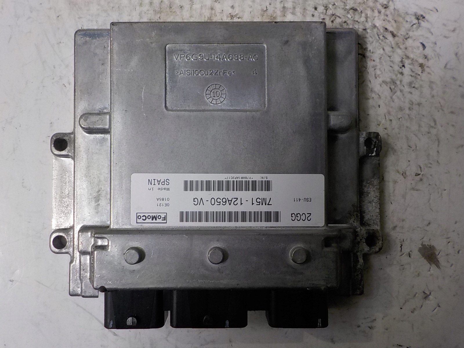 FORD C-MAX computer control unit 7M51-12A650-VG 2CGG ESU-411
