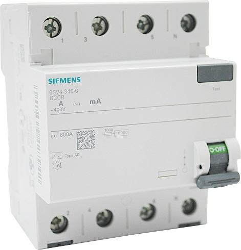 Wyłącznik różnicowoprądowy 4P 40A 0,03A typ A 30mA 400V Sentron 5SV3344-6