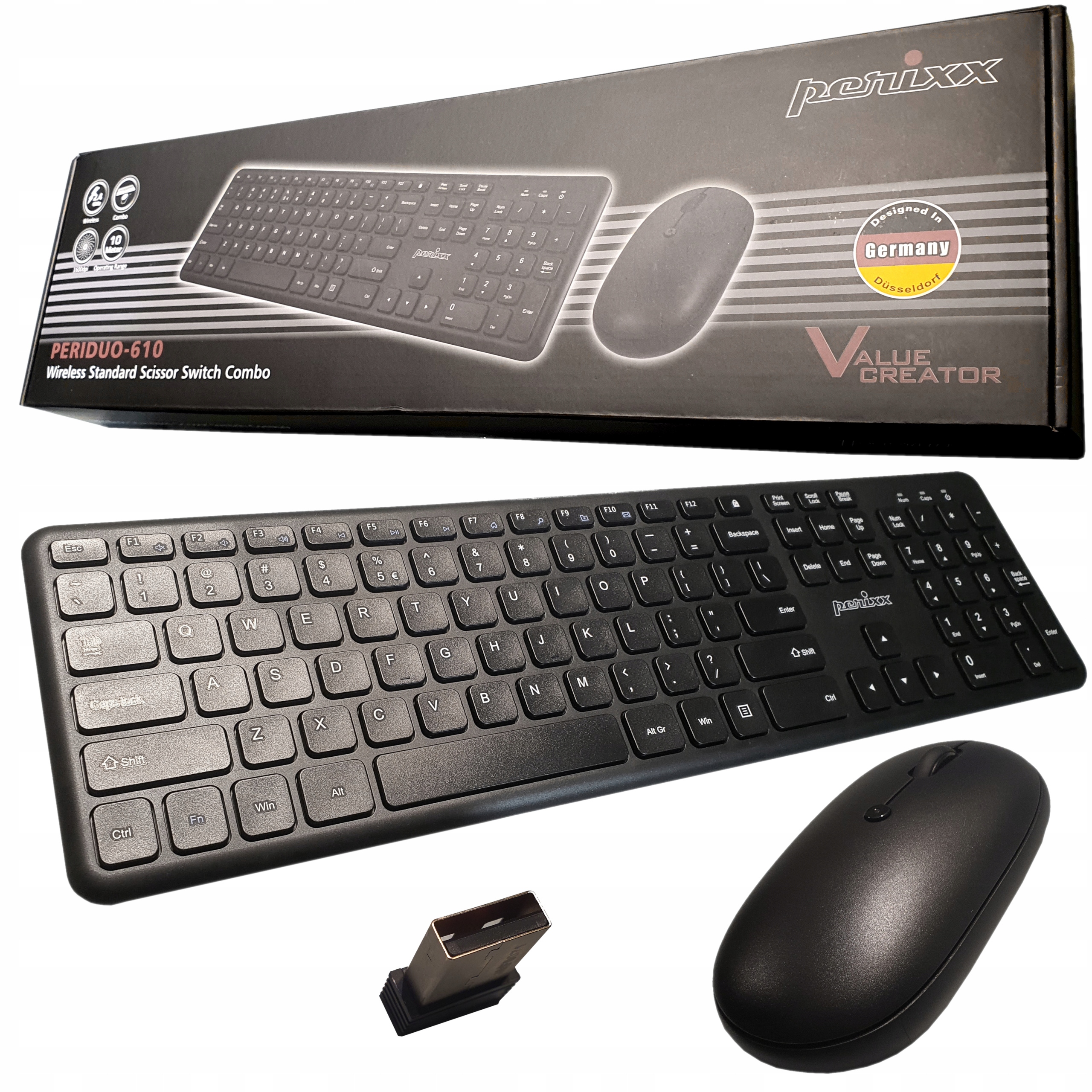 Bezdrátová Klávesnice Perixx PERIDUO-610